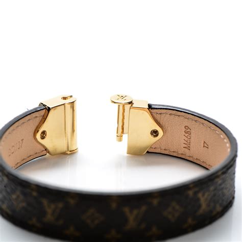 louis vuitton spirit nano monogram bracelet|louis vuitton monogram cuff bracelet.